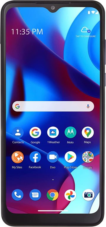 Simple Mobile Motorola Moto g Pure, 32GB, Blue – Prepaid Smartphone (Locked)