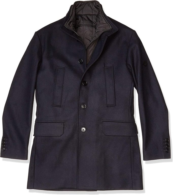 J.Lindeberg Men’s Gavin Compact Melton Coat