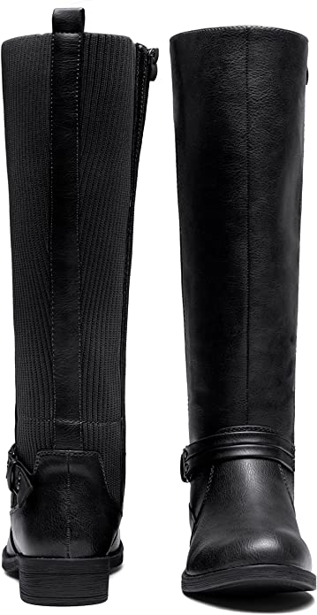 Vepose Women’s 955 Knee High Boots Comfort Tall Knitted Riding Boots