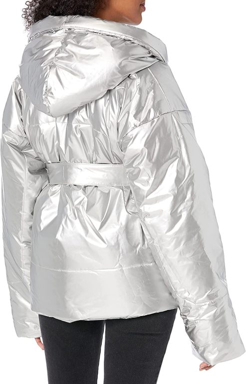 Norma Kamali Women’s Hooded Sleeping Bag Coat Short