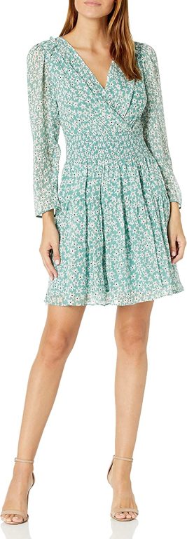 Rebecca Taylor Women’s Long Sleeve Star Smock Dress