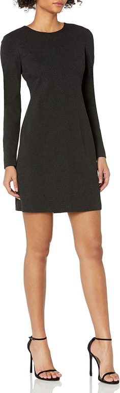 Theory Women’s Seamed Long Sleeve Dress K Regent Knit