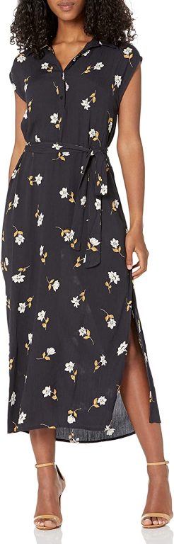 Billabong Women’s Lovely Ways Button Front Midi Dress