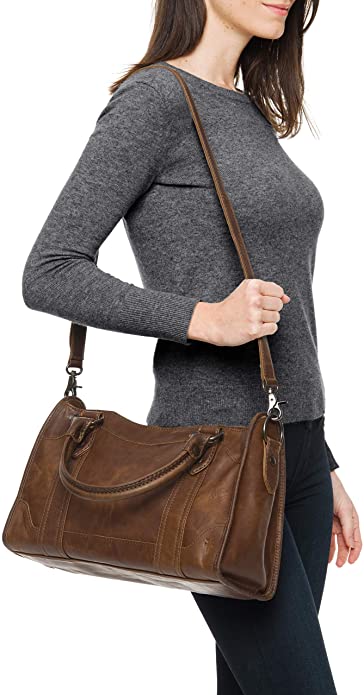 Frye Melissa Zip Satchel Leather Handbag