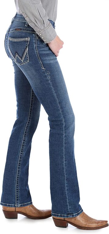 Wrangler Women’s Willow Mid Rise Performance Waist Boot Cut Ultimate Riding Jean