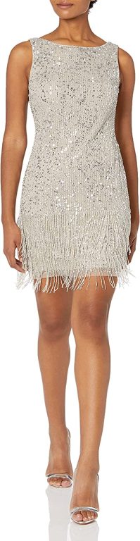 Adrianna Papell Women’s Beaded Short Dress