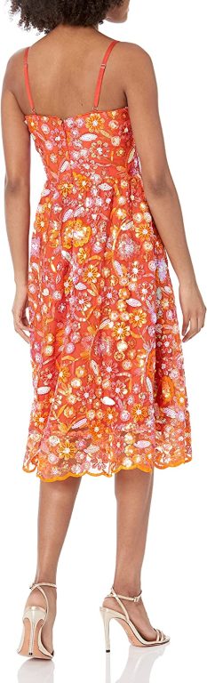 Dress the Population Women’s Maren Fit and Flare Midi Dress