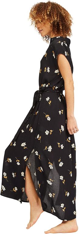 Billabong Women’s Lovely Ways Button Front Midi Dress