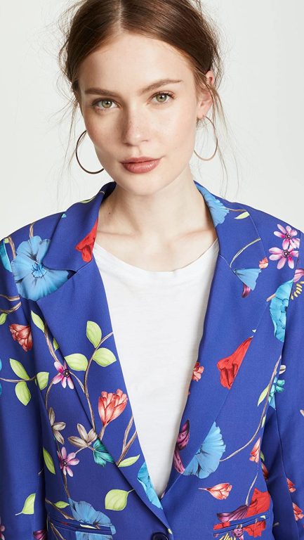 Parker Women’s Ginger Long Sleeve Fitted Floral Blazer