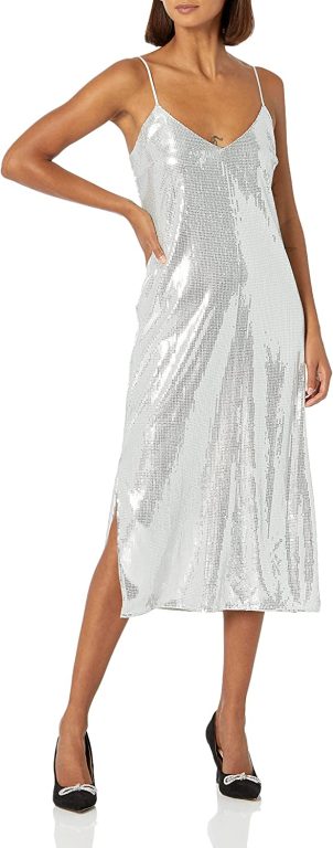 The Drop Women’s Zayne Holiday Shine Slip Dress