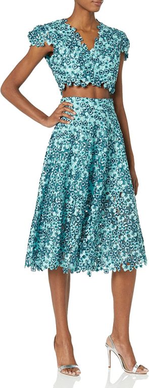 Dress the Population Womens Cecelia Two Piece Set