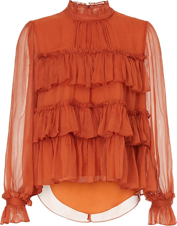 Adam Lippes Collective RTR Design Collective Tiered Ruffle Top