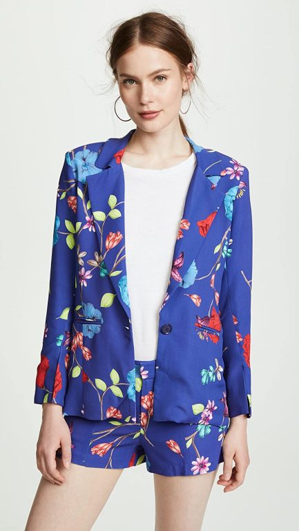 Parker Women’s Ginger Long Sleeve Fitted Floral Blazer