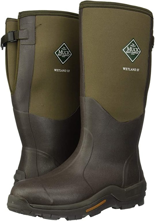 Muck Boot Unisex-Adult Wide Calf Men’s Wetland XF-Extra Fit Shaft