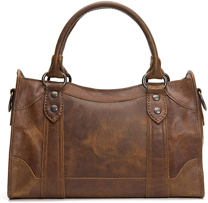 Frye Melissa Zip Satchel Leather Handbag