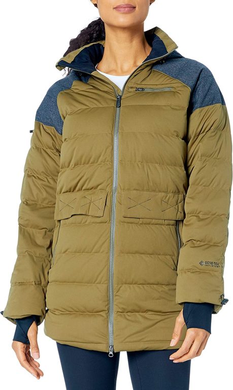 Spyder Women’s Transit Gore-Tex Infinium Down Parka – Full-Zip Hooded Winter Jacket