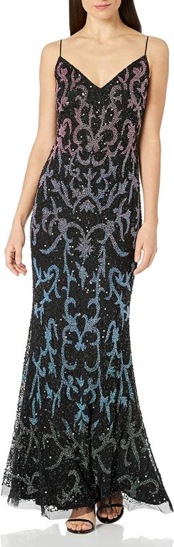 Adrianna Papell Women’s Beaded Mermaid Gown