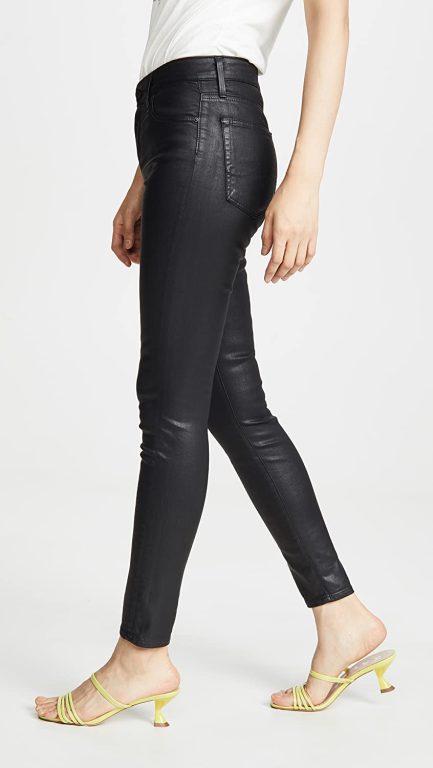 AG Adriano Goldschmied Women’s Farrah Leatherette High-Rise Skinny Fit Ankle Pant