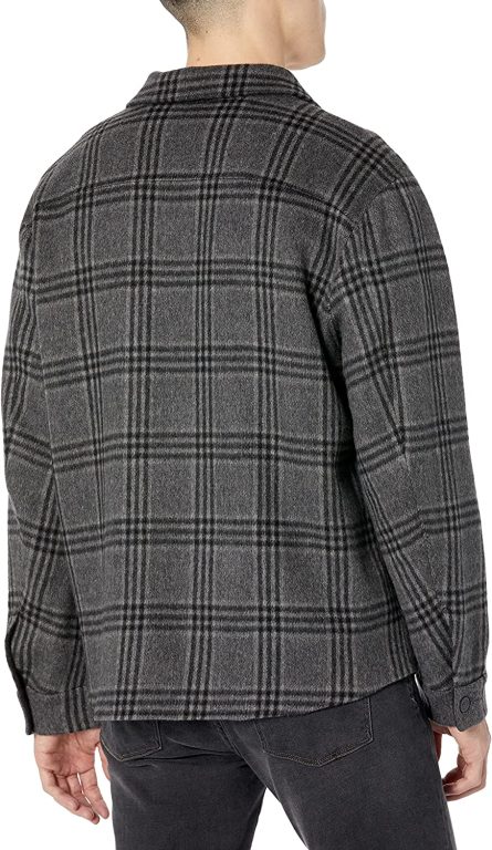 Vince Men’s Triple Check Plaid Overshirt