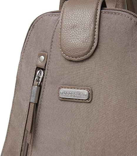 Baggallini Womens Metro Backpack With Rfid Phone Wristlet Handbags, Portobello Shimmer, One Size US