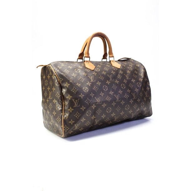 Pre-owned|Louis Vuitton Womens Speedy 40 Monogram Canvas Tote Handbag M41522 Brown