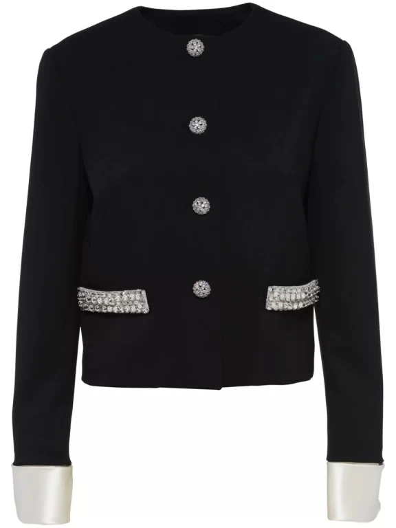 Miu Miu single-breasted grain de poudre jacket