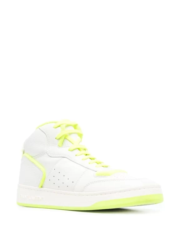 Saint Laurent two-tone high-top sneakers