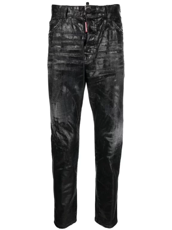 Dsquared2 coated-finish slim-fit jeans