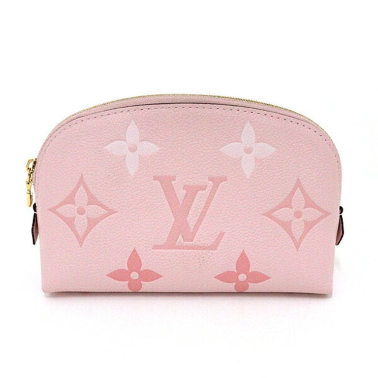 Authenticated Used Louis Vuitton LOUIS VUITTON Pochette Tick M80502 Amplant Leather Pink