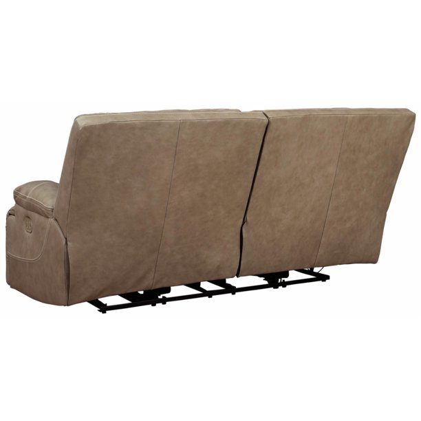 Signature Design by Ashley Ricmen 2 Seat Power Reclining Sofa with Adjustable Headrest