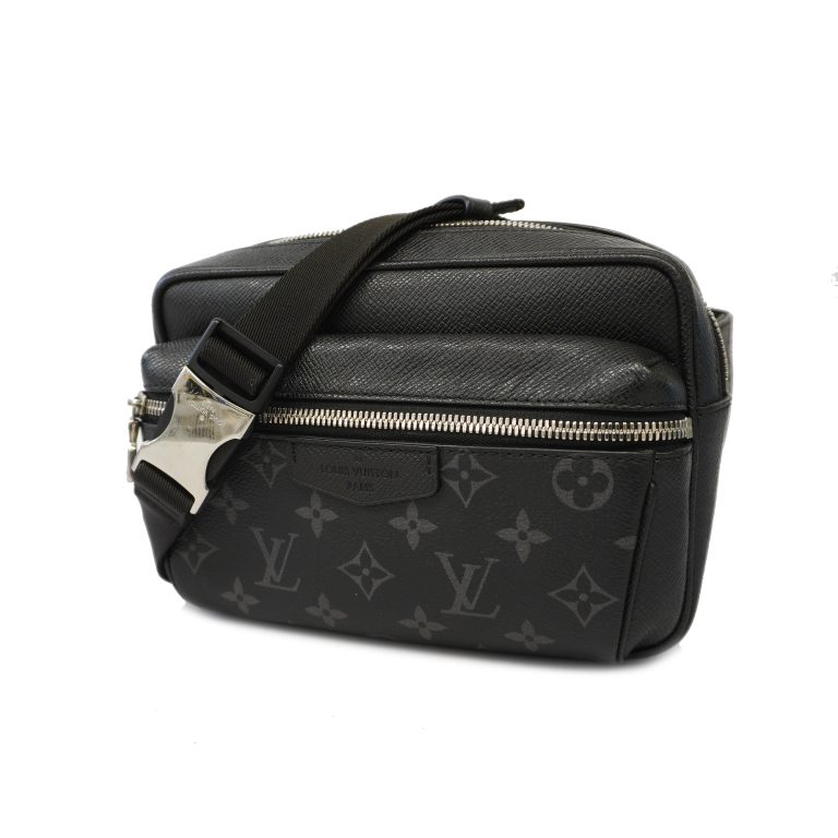 Authenticated Used Auth Louis Vuitton Taigarama Bum Bag Outdoor M30245 Men’s Sling Bag