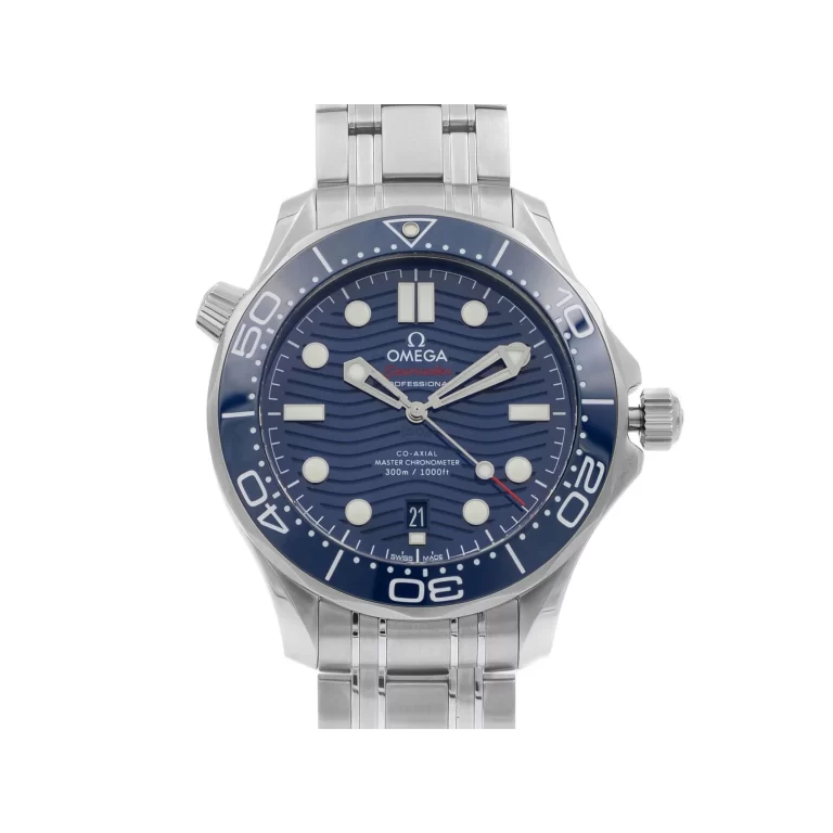 Omega Seamaster Diver 300M Steel Blue Dial Mens Watch 210.30.42.20.03.001