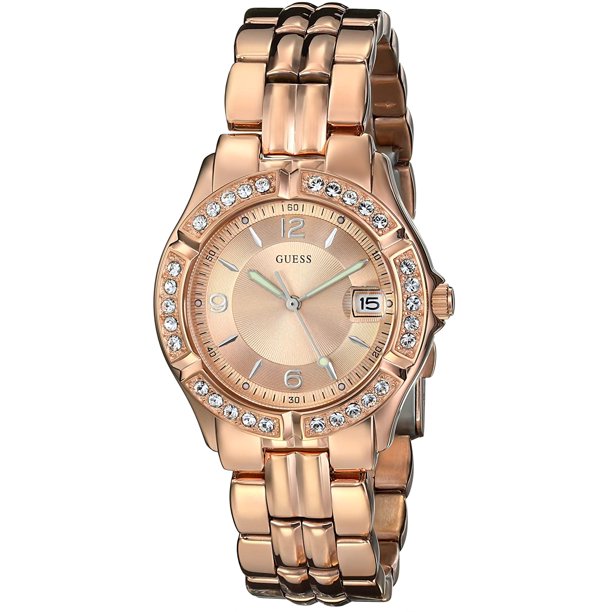 GUESS Women’s U11069L1 Rose-Gold Stainless-Steel Quartz Watch