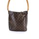 Pre-owned|Louis Vuitton Womens Leather Canvas Monogram GM Looping M51145 Shoulder Bag