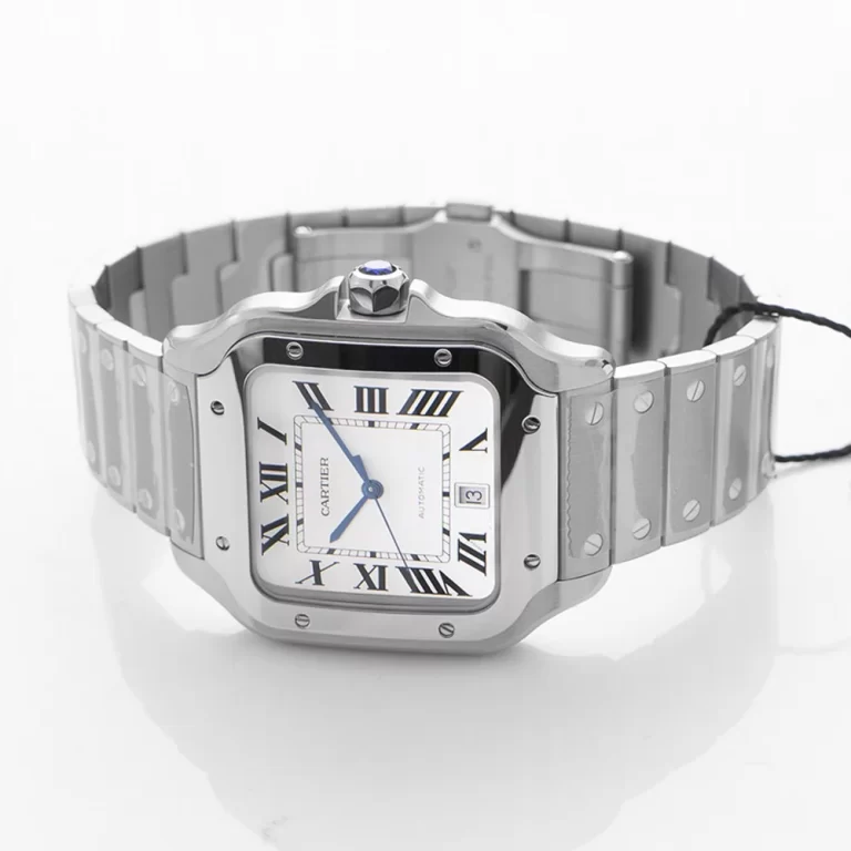 Cartier Santos Silvered Opaline Dial Men’s Watch WSSA0018