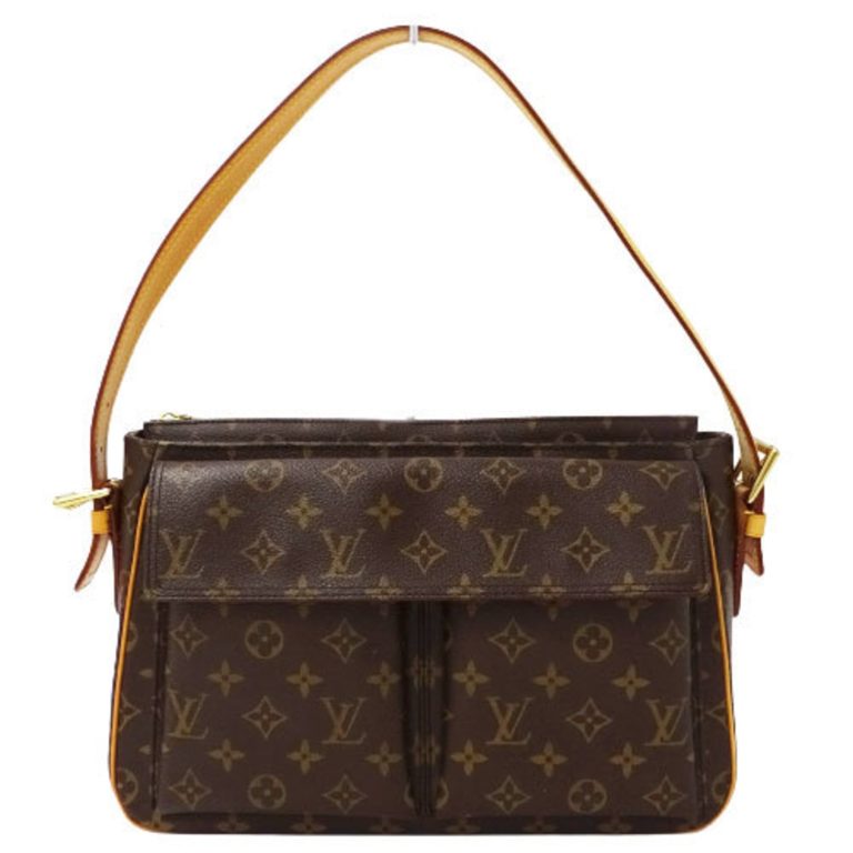 Authenticated Used Louis Vuitton LOUIS VUITTON Bag Monogram Women’s Shoulder Viva Cite GM M51163 Brown