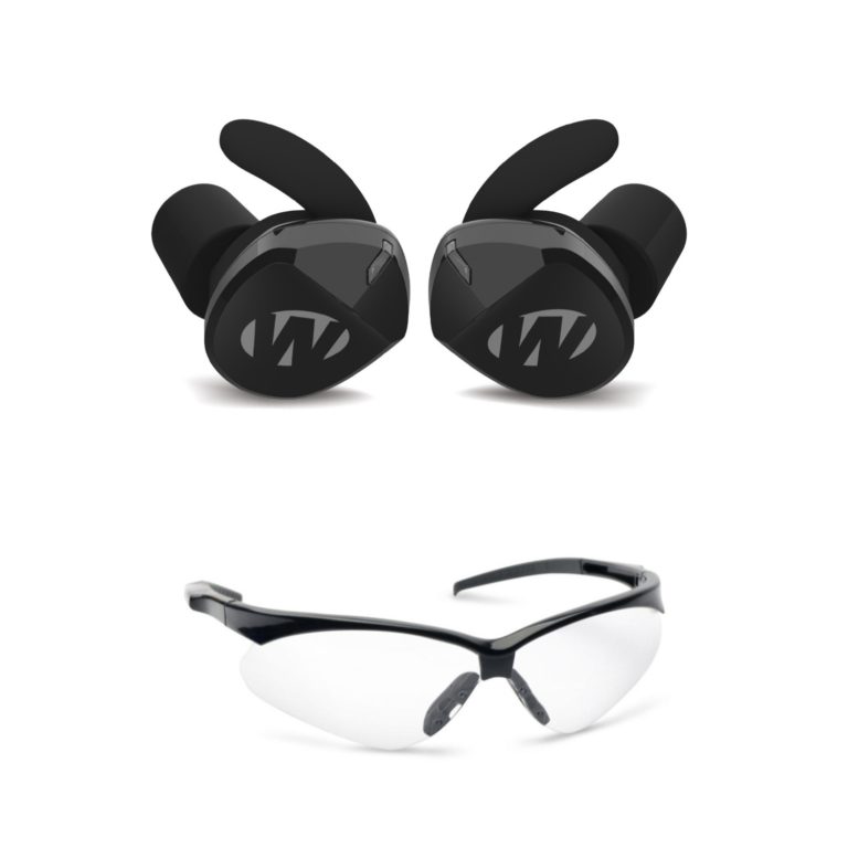 Walker’s Silencer BT 2.0 Rechargeable Electronic Earbuds with Glasses (Clear)