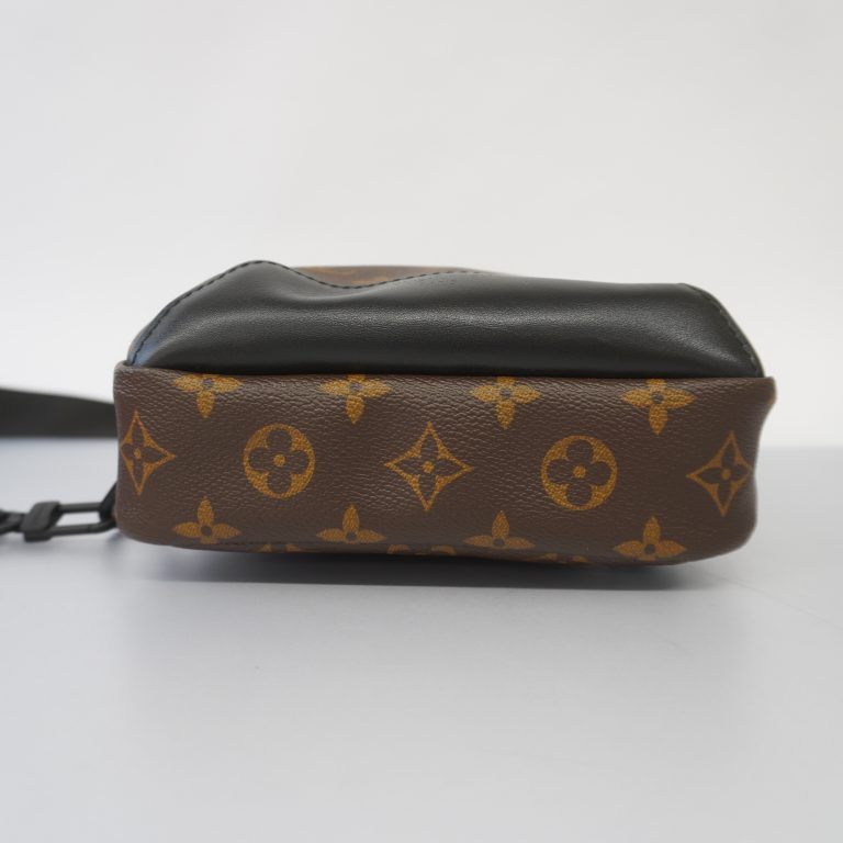 Unisex Pre-Owned Louis Vuitton Monogram Keepall Bandouliere 55 Canvas Brown Travel Bag