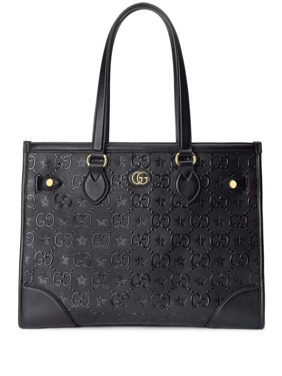 Gucci medium GG star embossed tote bag