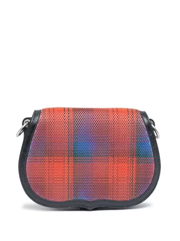 Maison Margiela grid-pattern leather shoulder bag