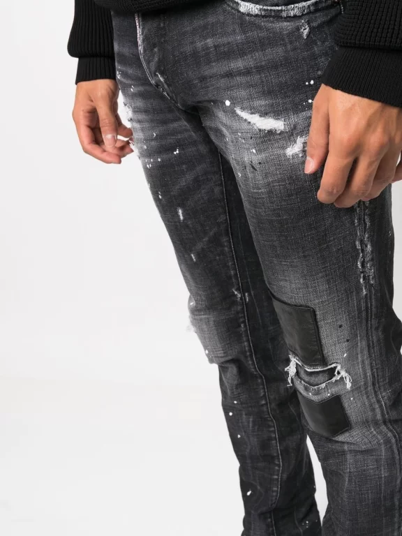 Dsquared2 Distressed-effect Straight-leg Jeans