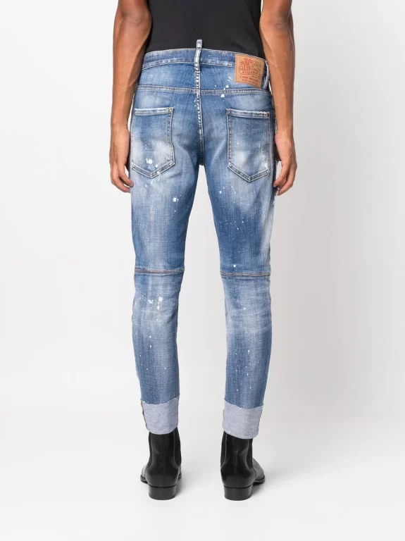 Dsquared2 Distressed Tapered-leg Jeans