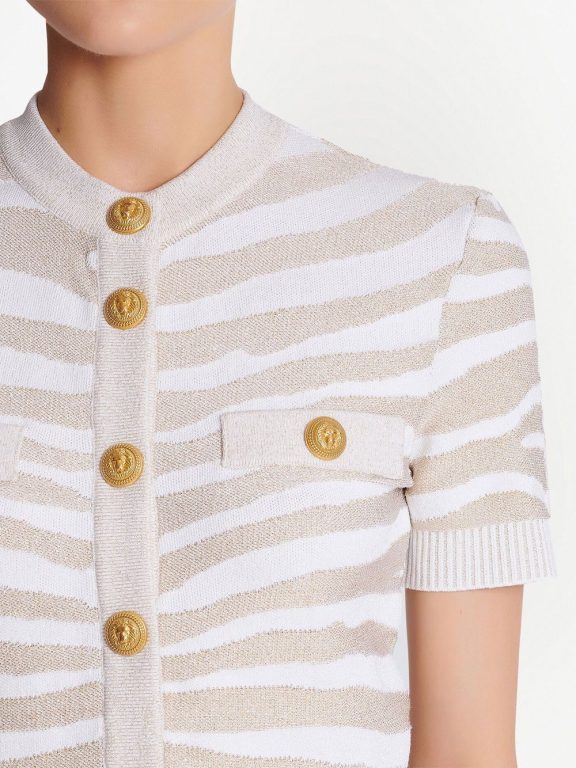 Balmain Button-detail Knitted Cardigan