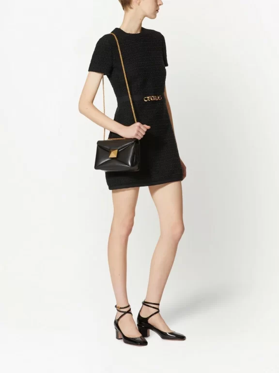 Valentino Garavani Chain-Link Trim Mini Dress