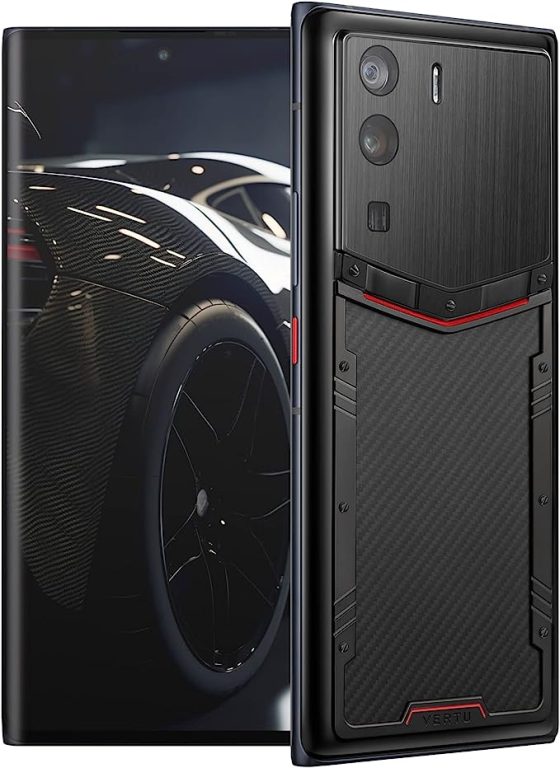 METAVERTU Carbon Fiber 5G Phone, Unlocked Secure Encrypted Smartphone with Vshot NFT 64MP Camera Dual Sim Android os & Web3.0 os Up to 18G RAM + 1TB ROM + 9T IPFS Storage