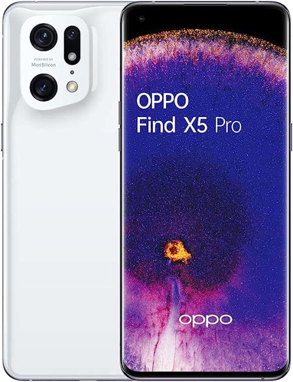 Oppo Find X5 Pro 5G Dual 256GB 12GB RAM Factory Unlocked (GSM Only | No CDMA – not Compatible with Verizon/Sprint) China Version | No Google Play Installed – White