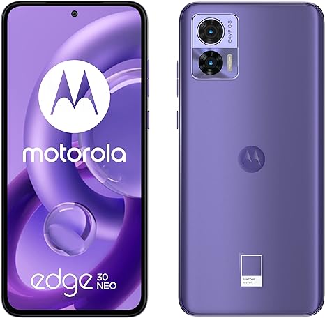 Motorola Edge 30 Neo Dual-Sim 128GB ROM + 8GB RAM (GSM only | No CDMA) Factory Unlocked 5G Smartphone (Very Peri) – International Version